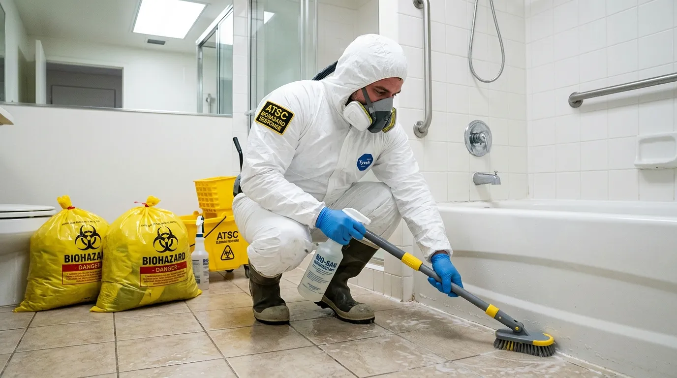 Decontamination equipment deployed for Blood Cleanup in Pittston